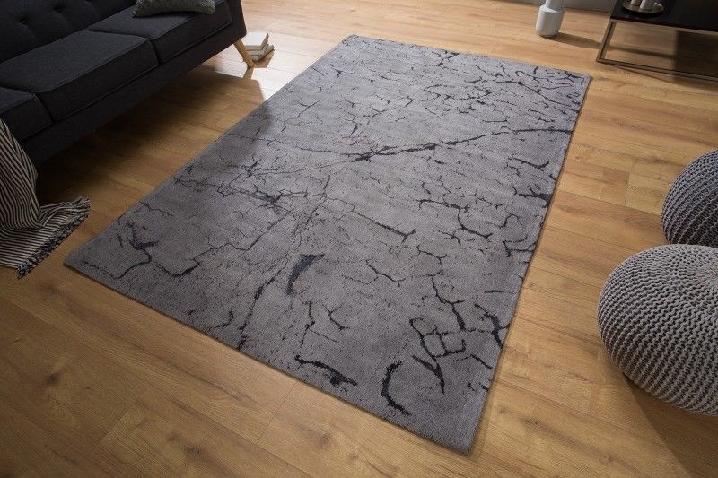 Designtapijt FIRE AND EARTH 240x160cm grijs katoen - 38756