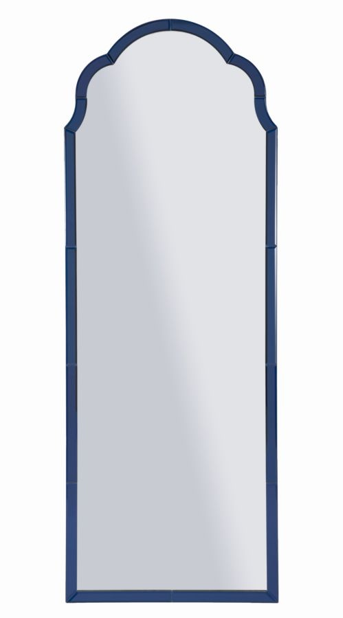 TANGER BLAUWE WANDSPIEGEL CM 55X2X150 ( BINNENSPIEGEL AFMETING 49X144)