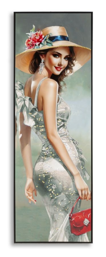 ELEGANT GELAKT CANVAS MET FRAME -H- CM 52X4,5X152