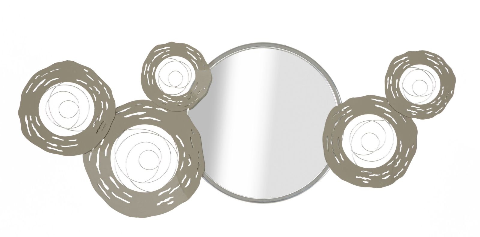 MUUR IJZEREN PANEEL HOP MET SPIEGEL CM 106X3,8X48