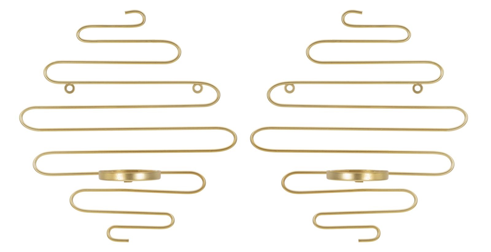 ALID WAND KANDELAAR SET 2 STUKS CM 33X10X34