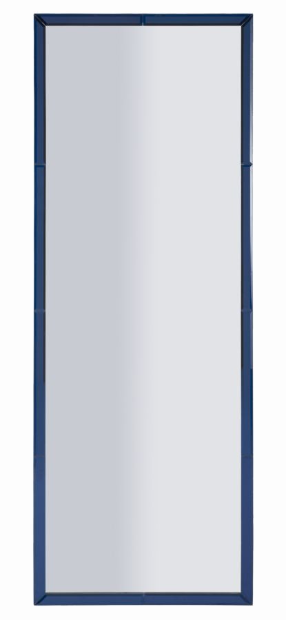 BERLIJN BLAUWE WANDSPIEGEL CM 55X2X150 ( BINNENSPIEGEL AFMETING 49X143,5)