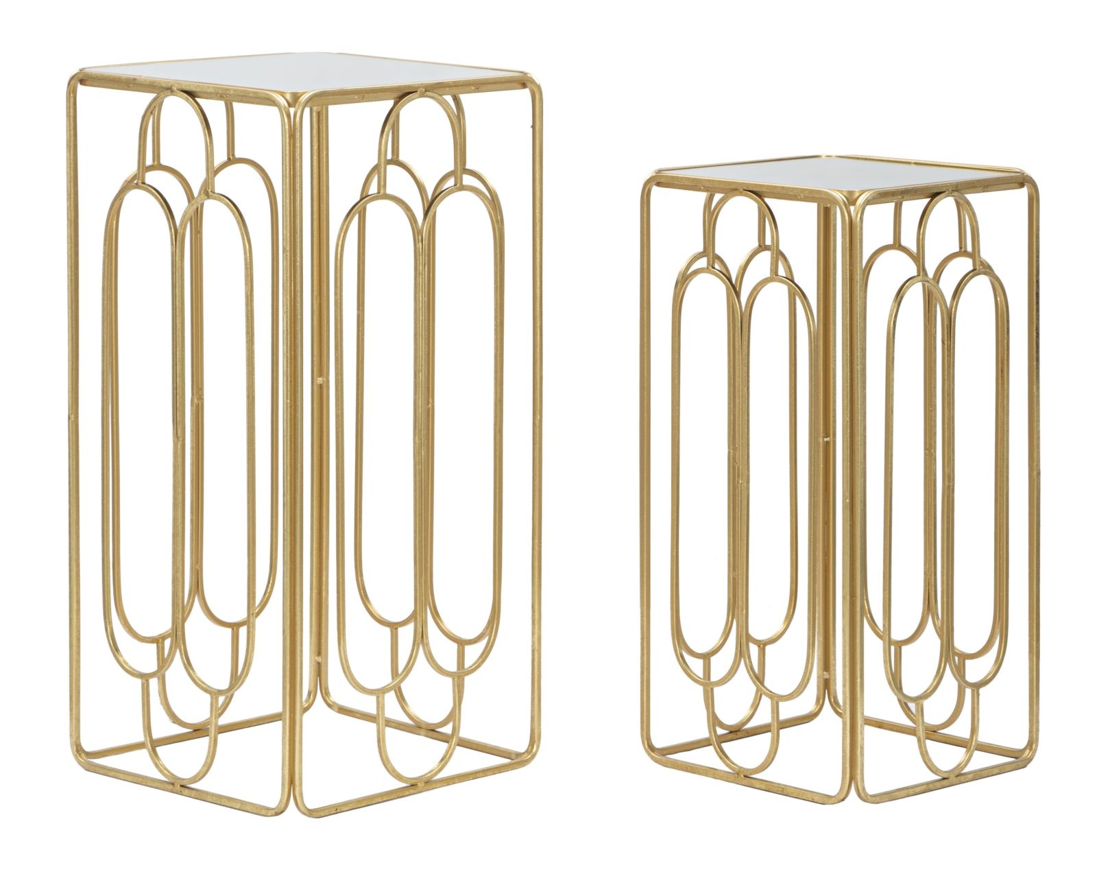 PLANTENHOUDER ARTY SET 2 STUKS CM 
34X34X70-29X29X60