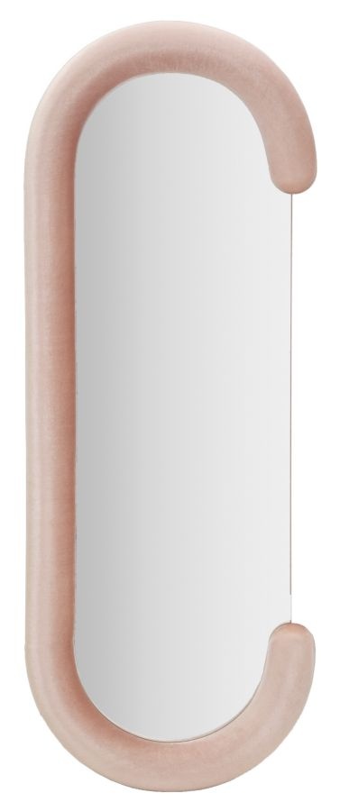 WANDSPIEGEL CHANTAL ROZE FLUWEEL CM 60X7X160