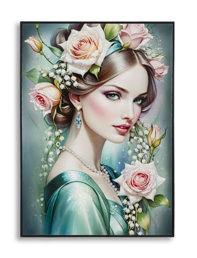 FANTASIE GELAKT CANVAS MET FRAME -A- CM 72X4X102