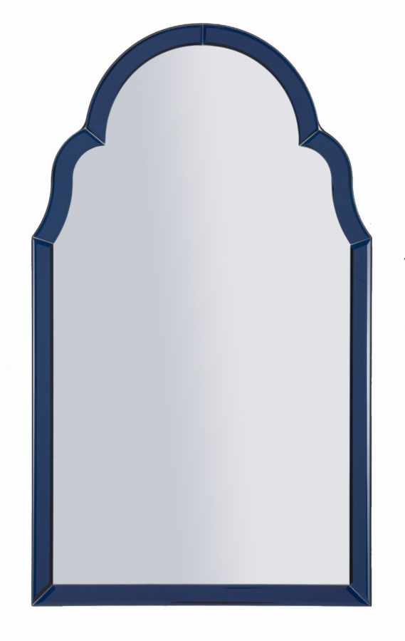TANGER BLAUWE WANDSPIEGEL CM 47X1X80 ( BINNENSPIEGEL AFMETING 41X74)