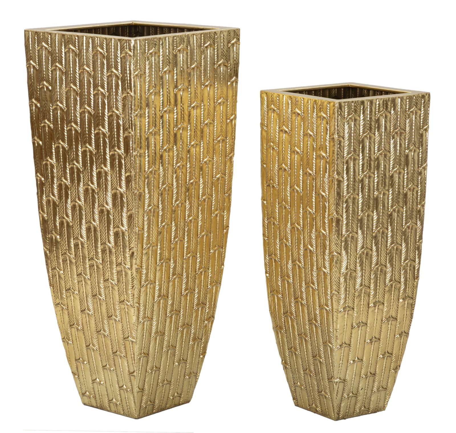 VAASHOUDER GLISS SET 2 STUKS CM 40X40X99-32X32X84