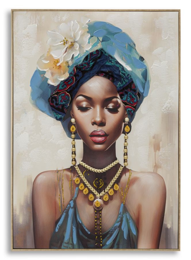 SCHILDERIJ MET LIJST AYDA -B- CM 72X4