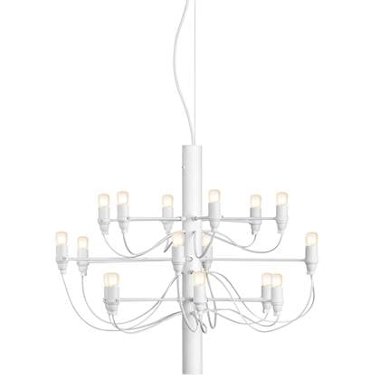 2097|18 by Gino Sarfatti kroonluchter opaal wit