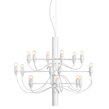 2097|18 by Gino Sarfatti kroonluchter transparant wit