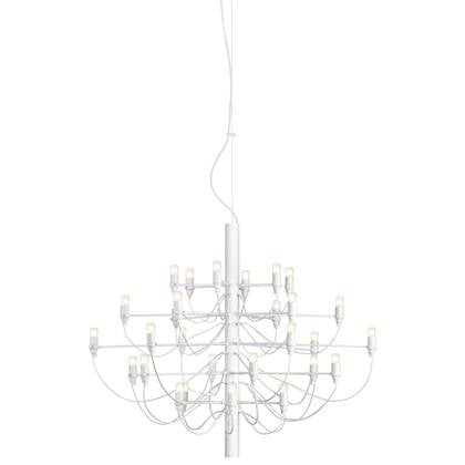 2097|30 by Gino Sarfatti kroonluchter opaal wit