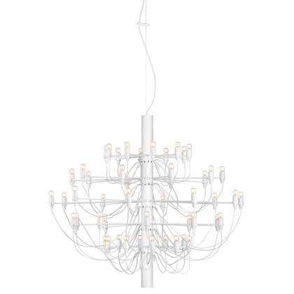 2097|50 by Gino Sarfatti kroonluchter transparant wit