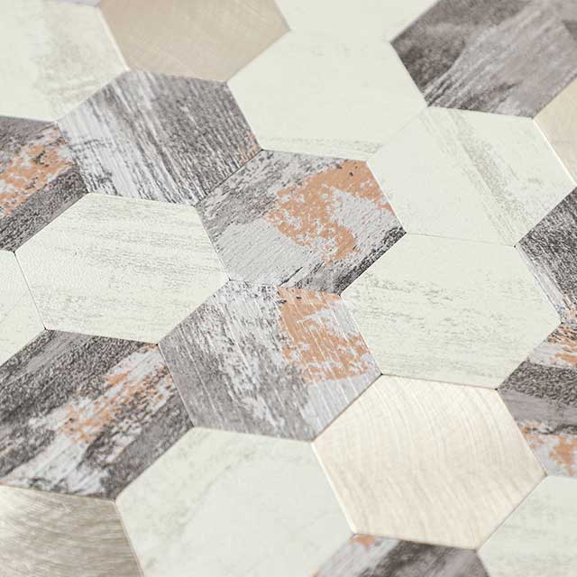 Zelfklevend Mozaiek Hexagon Nature - 30.5 cm x 30.5 cm x 0.40 cm | 0.5 kg | Paneli zelfklevende steenstrips - Afbeelding 2