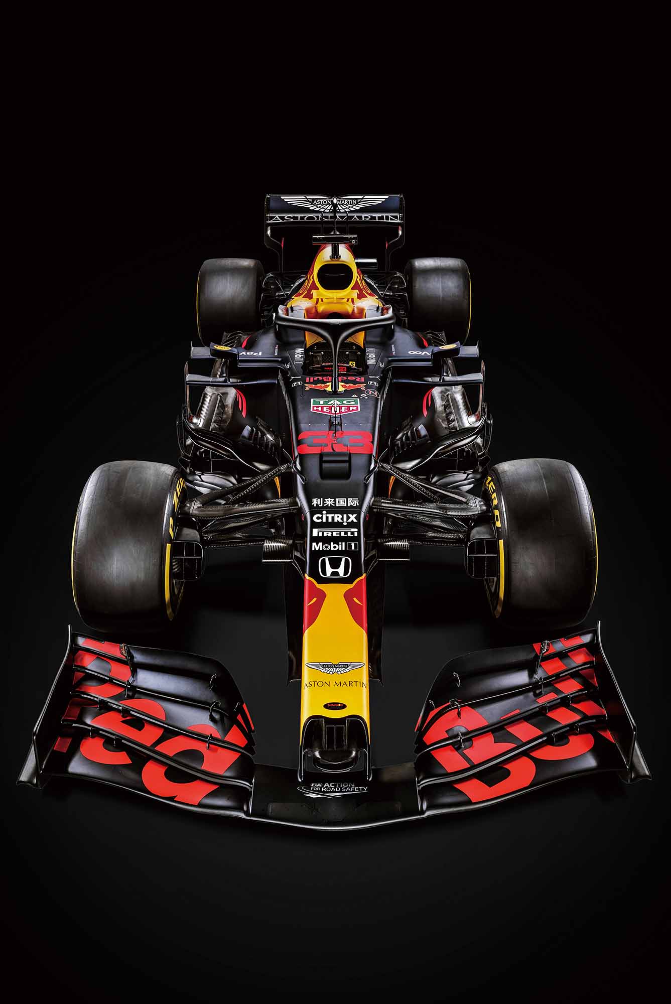 Glasschilderij Red Bull Racing 120x80cm