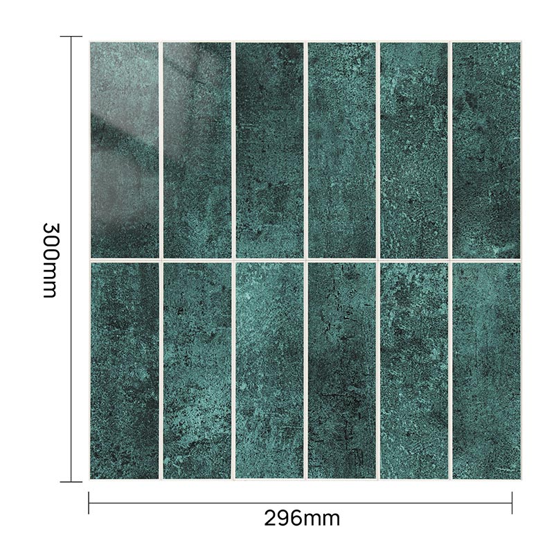 Zelfklevende SPC TEGEL Groen - 30 cm x 29.6 cm x 0.4 cm | 0.5 kg | Paneli zelfklevende steenstrips - Afbeelding 2