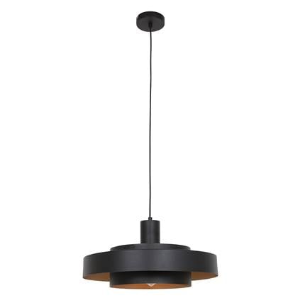 Anne Lighting - hanglamp - Flinter - zwart - metaal - Ø 50cm - E27 -