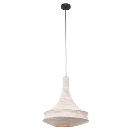 Anne Lighting - hanglamp - Marrakesch - wit - touw - Ø 50cm - E27 -