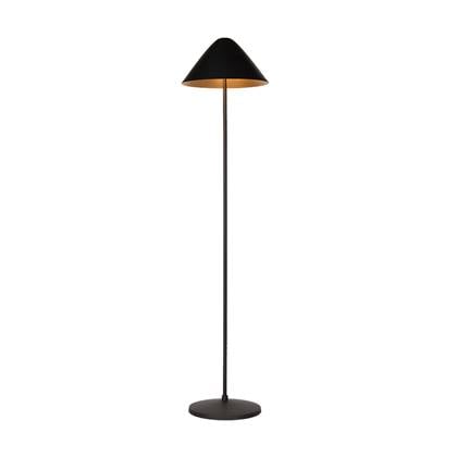 Atmooz Elan - Vloerlamp - Zwart & Goud - Paddestoelvormig - 35x35x150cm