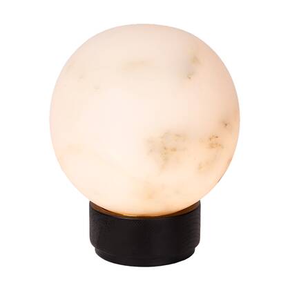 Atmooz Globe Tafellamp - Alabaster|Zwart - Ø20cm - G9