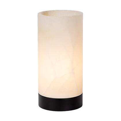 Atmooz Kizo L Tafellamp - Alabaster|Zwart - Ø14cm - E14