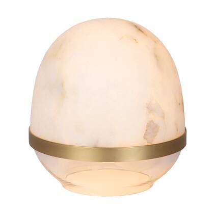 Atmooz Nice Tafellamp - Alabaster|Messing - Ø23cm - E27