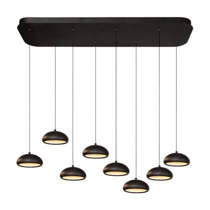 Atmooz Pallaton - Hanglamp - Zwart - 8 Lichtpunten - Rond - 40x130x125
