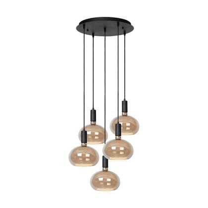 Atmooz Sapa 5 Hanglamp - Zwart - Ø40x130cm - 5x Floating LED