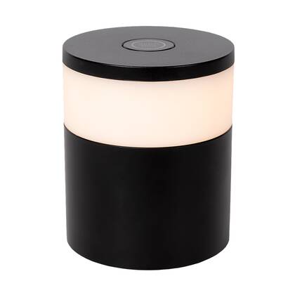 Atmooz Utah Tafellamp - Zwart - Ø7x10cm - Oplaadbaar - LED