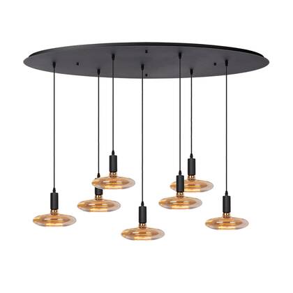 Atmooz Yoki 7 Hanglamp - Zwart - 125x55cm - Floating Ufo - E27