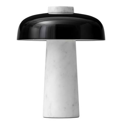 Audo Copenhagen Reverse tafellamp LED Carrara marmer|zwart