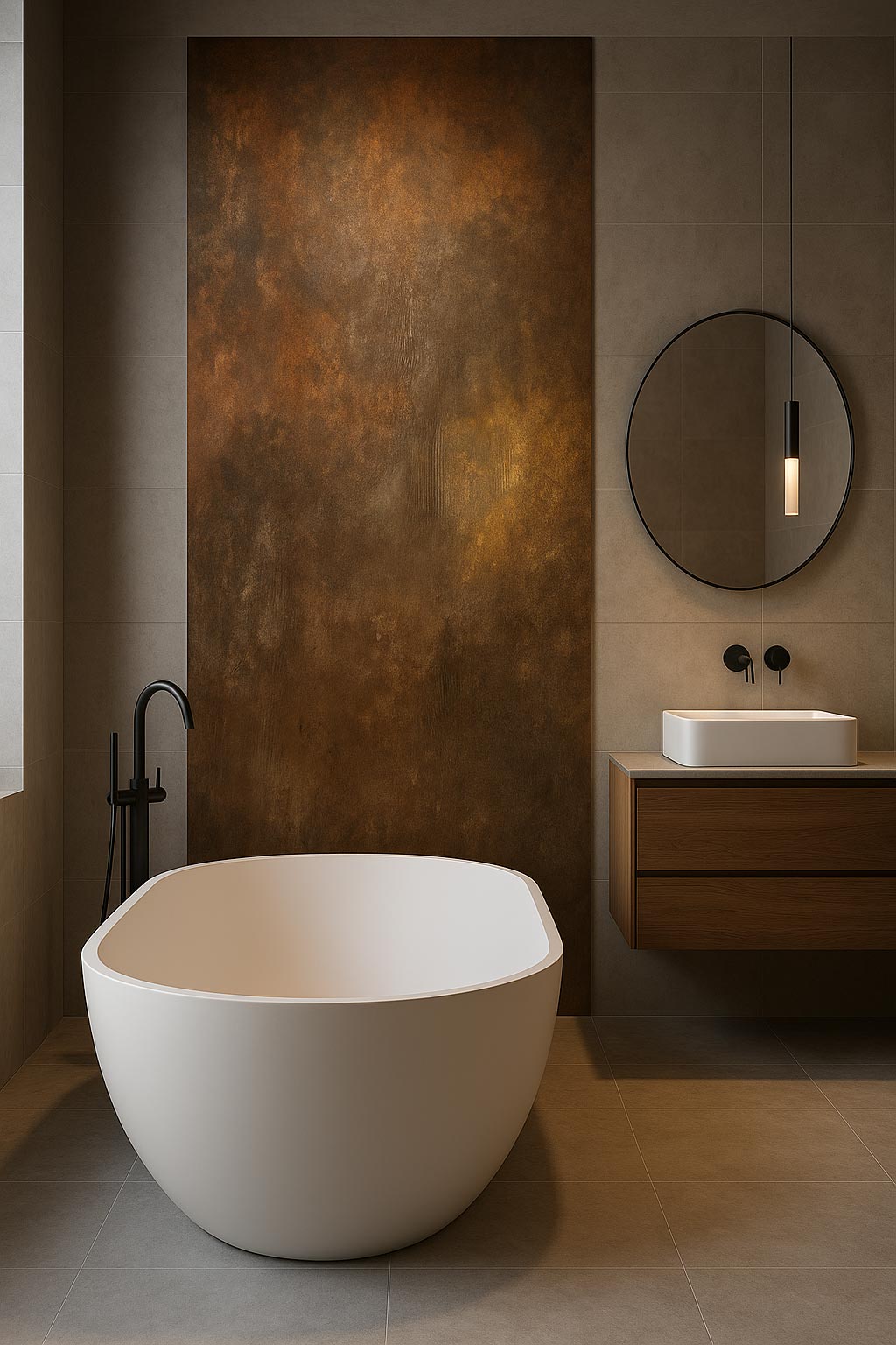 SPC Wandpaneel MAT Bronzo di Siena