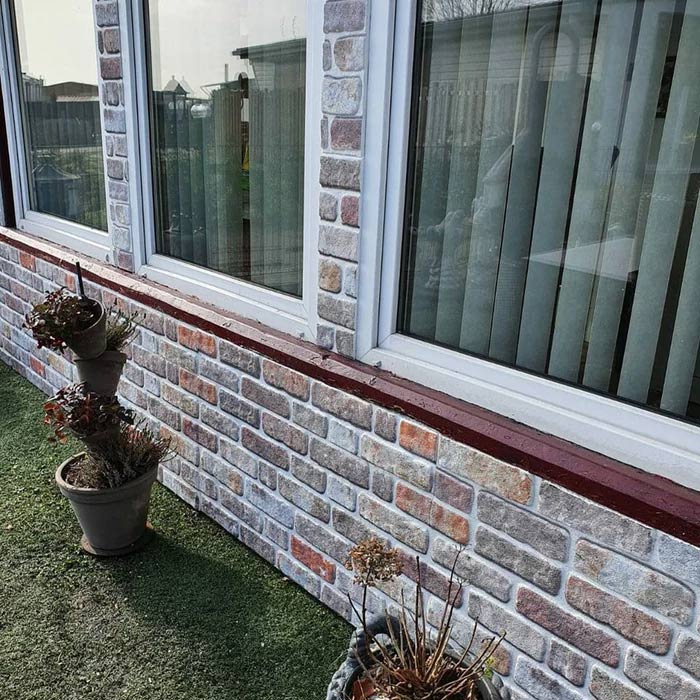 3D Wandpaneel EPS Rood/Oranje L1713 100x50x2cm | Paneli 3d wandpanelen