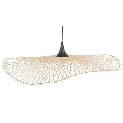 Beliani - FLOYD - Hanglamp - Lichtbruin - 80 cm - Bamboehout