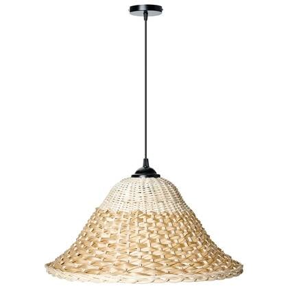 Beliani - GUAMANI - Hanglamp - Naturel - Rotan|Bamboe