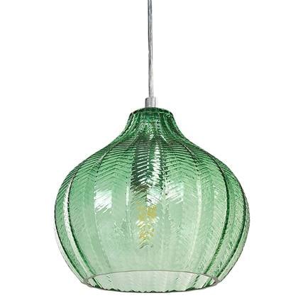 Beliani - KEILA - Hanglamp - Smaragdgroen - Glas