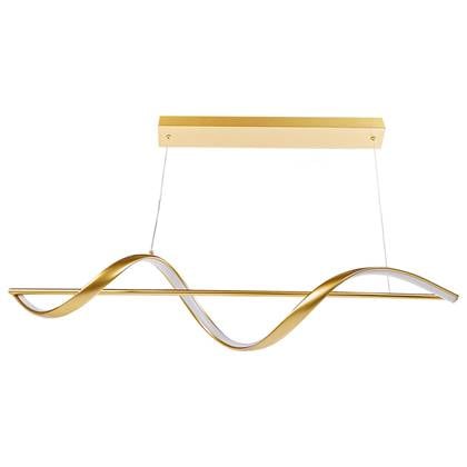 Beliani - KHUTTI - Hanglamp LED - Goud - Metaal