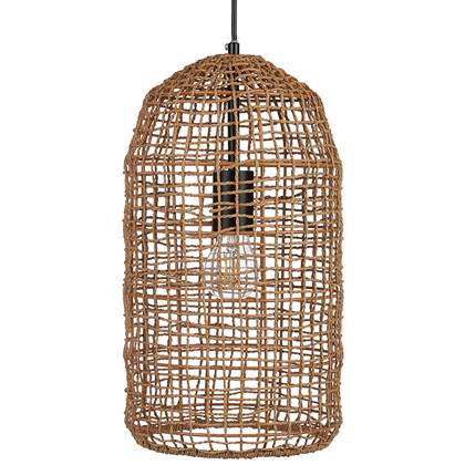 Beliani - LUCITE - Hanglamp - Bruin - Papier touw