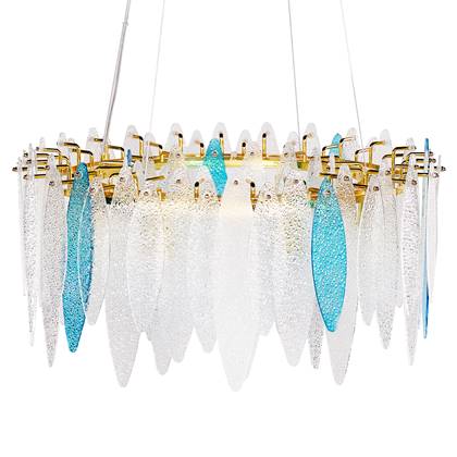 Beliani - MALACCA - Kroonluchter - Meerkleurig - Glas