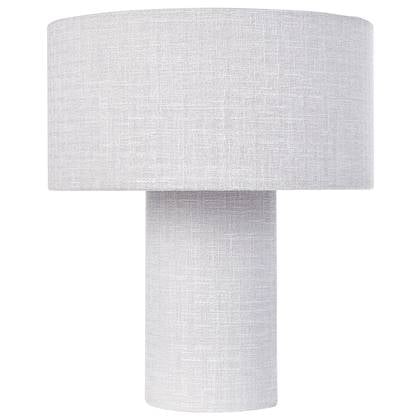 Beliani - MALIPS - Tafellamp - Lichtgrijs - Katoen|Linnen
