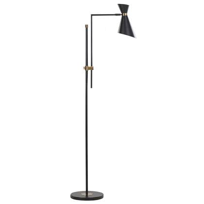 Beliani - MELAWI - Vloerlamp - Zwart - Ijzer