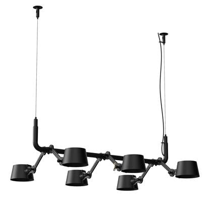 Bolt 6 hanglamp Smokey Black