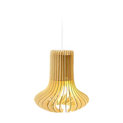 Bomerango Octopus L houten hanglamp large - met koordset wit - Ø 49 cm