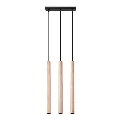 Bussandri Hanglamp modern - Metaal - Hout kleur