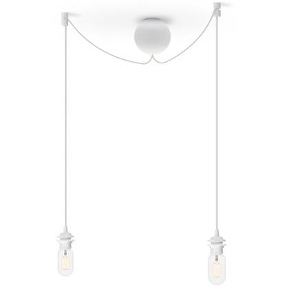 Cannonball 2 cluster hanglamp Ø12 wit