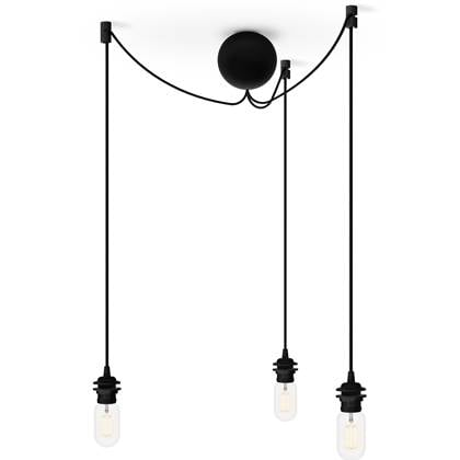 Cannonball 3 cluster hanglamp Ø12 zwart