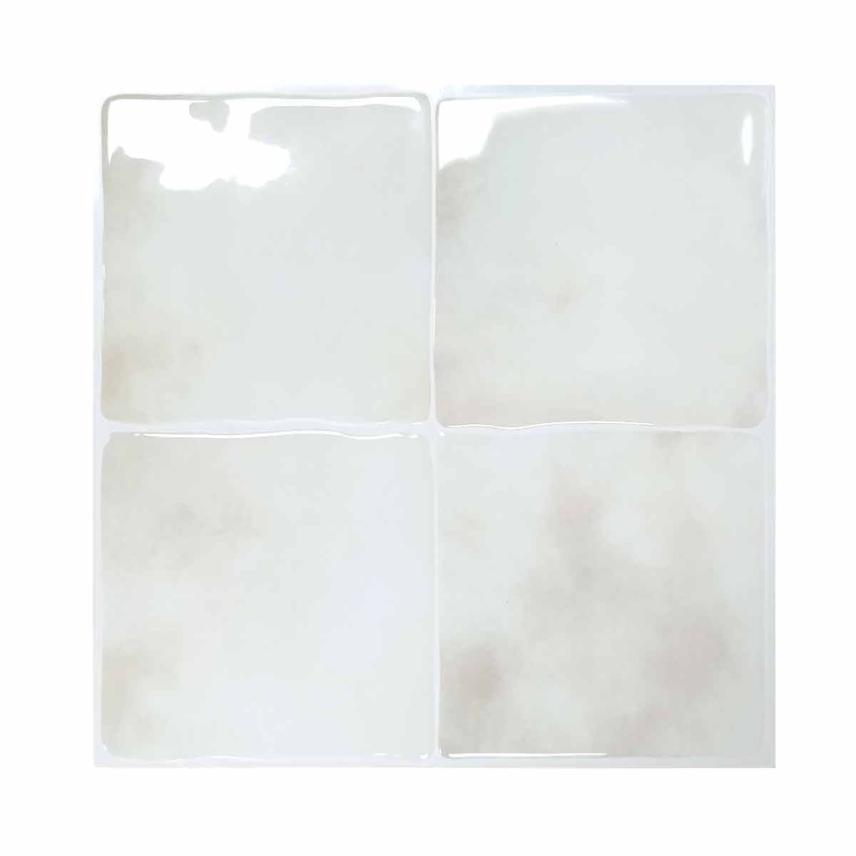 Tegelsticker Vierkant Crema White - 23 cm x 23 cm x 0.11 cm | 0.07 kg | Paneli zelfklevende steenstrips - Afbeelding 2