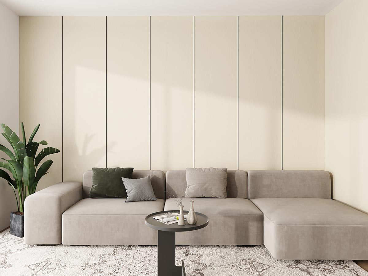 Decor Paneel Licht Eiken 260x60x2,1cm - 270 cm x 60 cm x 2.1 cm | 10 kg | Paneli akoestische wandpanelen - AKU Wandpanelen - Afbeelding 2