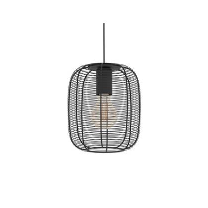 EDI light Rinroe Hanglamp - E27 - Ø 20 cm - 1 lichts - Zwart - Staal