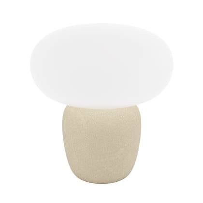 EGLO Cahuama Tafellamp - E27 - 30 cm - Lichtbruin|Wit