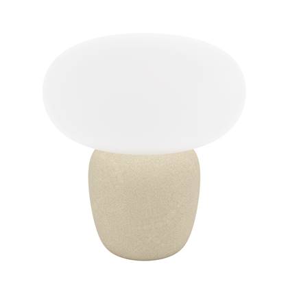 EGLO Cahuama Tafellamp - E27 - 30 cm - Lichtbruin|Wit